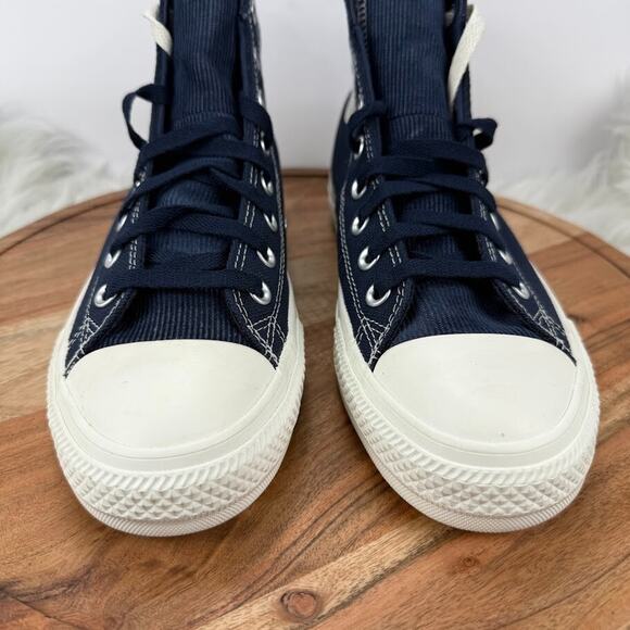 Converse Chuck Taylor Pro Hi Obsidian Skate Shoes Canvas Men Sz 9 Casual Blue - Picture 3 of 12